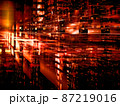 Science ficiton background with light effects - abstract 3d illustration 87219016