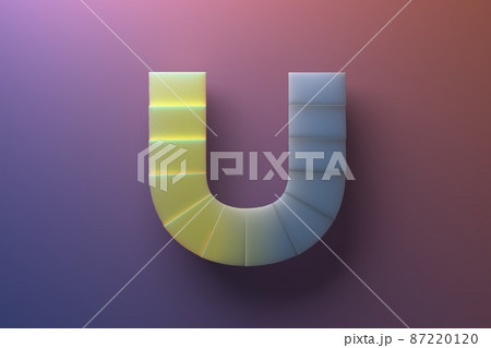 big letter U on a gradient background 87220120