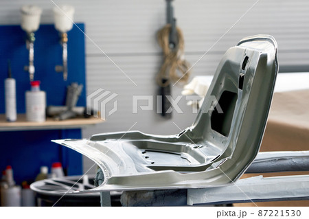 Car element body after painting. Drying parts of the automobile  87221530