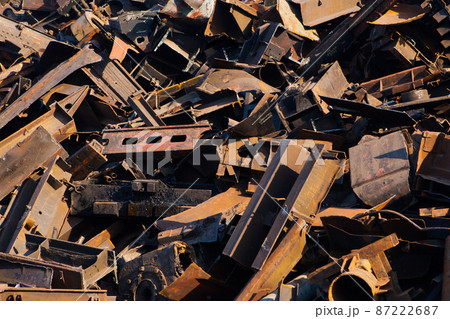 scrap metal, close-up view scrap metal, close-up view 87222687