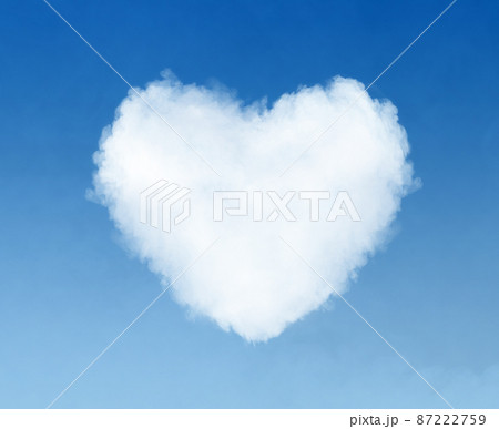 heart shaped cloud in the sky 87222759