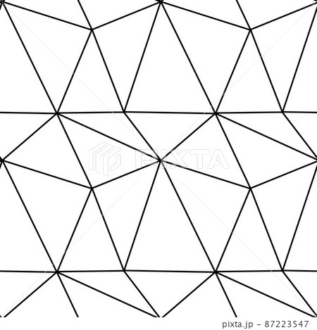 triangle mosaic of thin lines seamless pattern, background for wrapping paper textile. 87223547