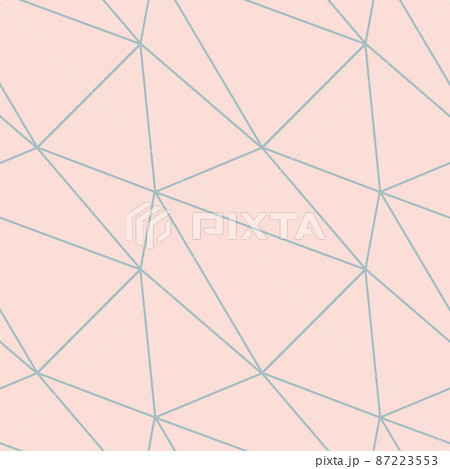 modern mosaic seamless pattern with pastel color abstract triangles and thin lines. 87223553