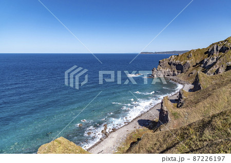 神威岬 積丹ブルーの風景 北海道 神威岬 積丹ブルーの風景 北海道 87226197