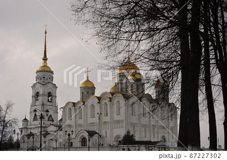 view of the Assumption Cathedral in Vladimir view of the Assumption Cathedral in Vladimir 87227302