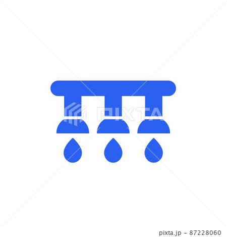 irrigation system icon on white 87228060