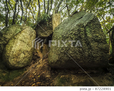【香川】小豆島 大阪城石垣 石切丁場跡 天狗岩丁場 87228901