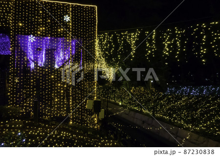 倉敷みらい公園　くらしき　きらめきのみちイルミネーション　岡山県倉敷市 87230838