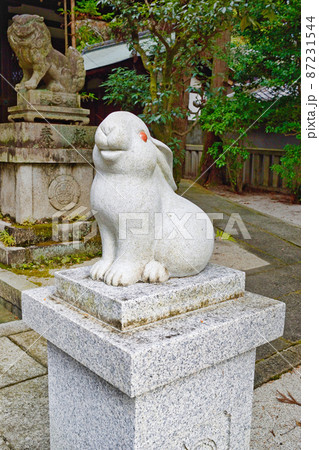 京都 岡﨑神社の狛うさぎ 京都 岡﨑神社の狛うさぎ 87231544