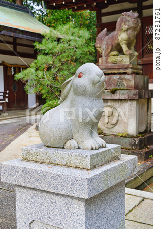 京都 岡﨑神社の狛うさぎ 京都 岡﨑神社の狛うさぎ 87231761