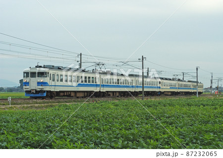 北陸本線 加賀笠間-美川 JR西日本 475系 A03+A16編成(金沢) 北陸本線 加賀笠間-美川 JR西日本 475系 A03+A16編成(金沢) 87232065