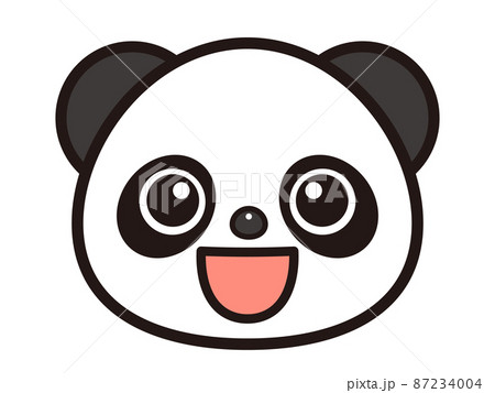 パンダの顔アイコンイラスト5 87234004