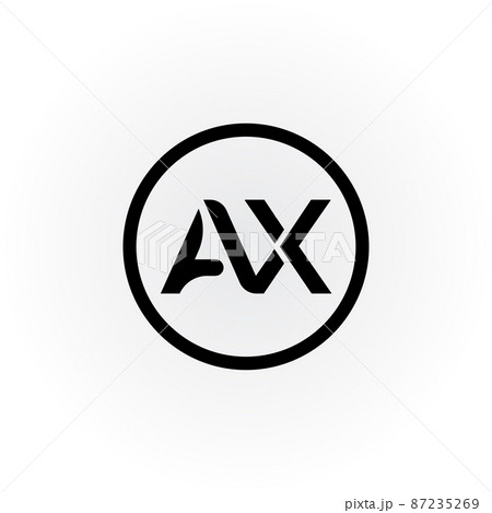 Initial AX letter Logo Design vector Template. Creative Letter AX Logo Design 87235269