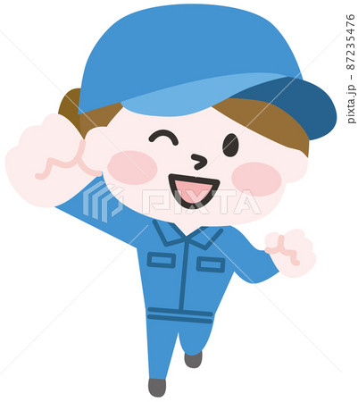 外国人の作業員のイラスト 87235476