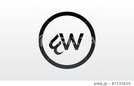 Initial BW Letter Logo With Creative Modern Business Typography Vector Template Initial BW Letter Logo With Creative Modern Business Typography Vector Template 87235620