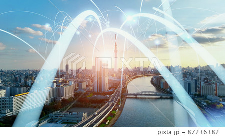 都市とネットワーク　DX　IoT 87236382