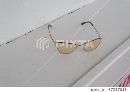 Polyrazaionic glasses sailing yacht, holiday eck vessel luxury bahamas. Bow leaving carnival, journey tourists seascape cruise liner lifeboat lower deck drone 87237013