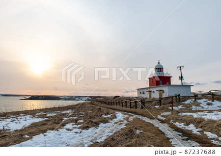 冬の霧多布岬 87237688