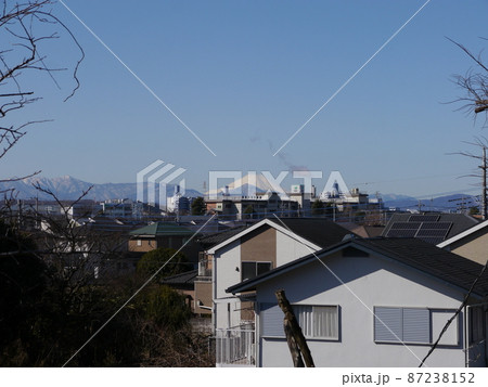 谷保天満宮付近から見える富士山 谷保天満宮付近から見える富士山 87238152