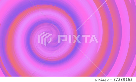 CGスパイラル　カラフルな渦巻の背景素材 87239162
