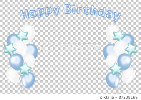 生日快樂氣球框架星 87239169