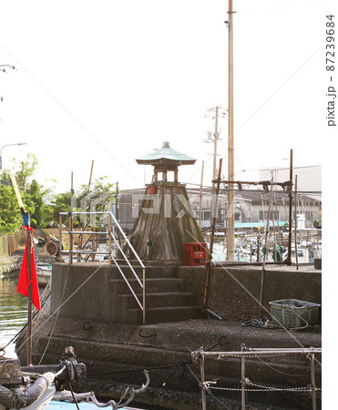 下津井港　下津井漁港　瀬戸大橋　岡山県倉敷  瀬戸内海 87239684