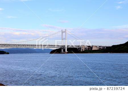 下津井港　下津井漁港　瀬戸大橋　岡山県倉敷  瀬戸内海 87239724