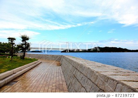 下津井港　下津井漁港　瀬戸大橋　岡山県倉敷  瀬戸内海 87239727