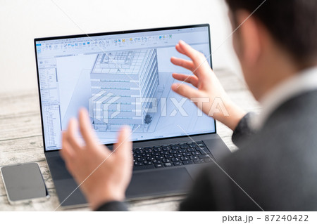 三次元CAD　立体的　3DCG　建築設計　プロジェクト　コンサルティング 87240422