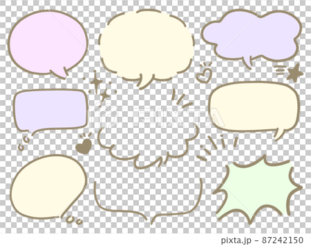 手寫線藝術氣球顏色集 87242150