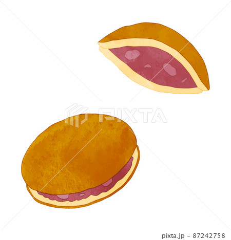 どら焼き　水彩風 87242758