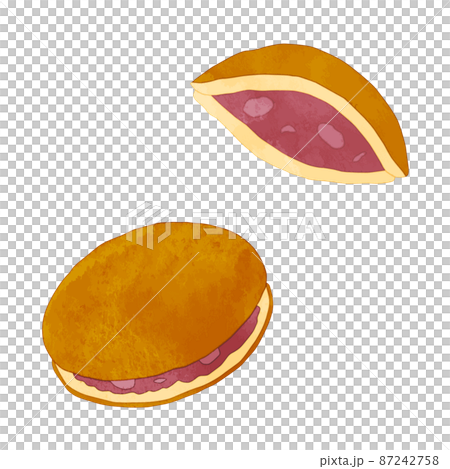 銅鑼燒水彩風格 87242758