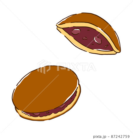 どら焼き　手書き風 87242759