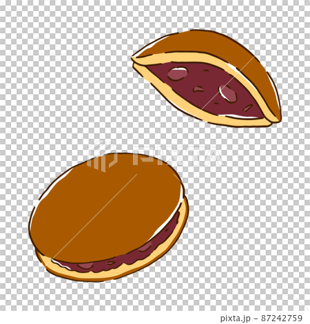 どら焼き　手書き風 87242759