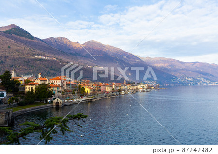 Cannobio old town at Lago Maggiore lake Cannobio old town at Lago Maggiore lake 87242982