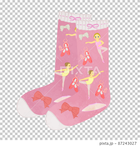Cute ballet pattern socks 87243027