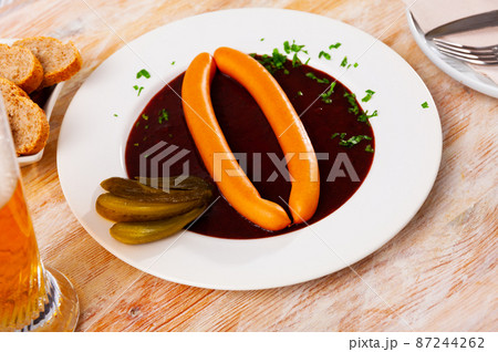 Wiener sausages with goulash sauce 87244262