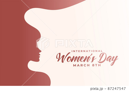 creative womens day greeting flat card design creative womens day greeting flat card design 87247547