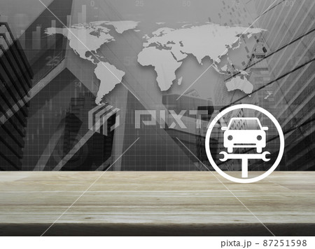 Business maintenance car service concept, Elements of this image furnished by NASA 87251598