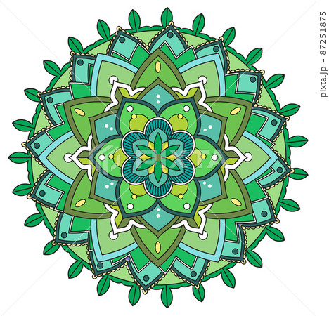 Vintage mandala with thin lines 87251875