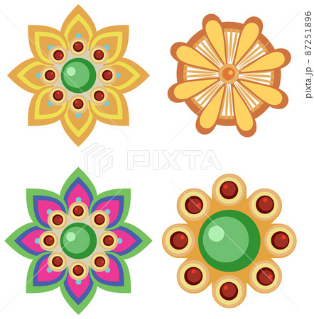Four pattern of mandala design 87251896