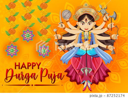 Happy Durga Puja event day Happy Durga Puja event day 87252174