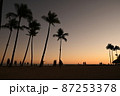 ホノルルの夕焼け 87253378