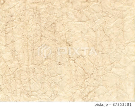 Old brown crumpled paper texture background 87253581