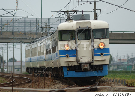 北陸本線　加賀笠間－美川　JR西日本　475系　A13+A04編成（金沢） 87256897