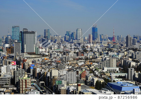 2月　世田谷989渋谷･港区方面と首都高速3号渋谷線･三軒茶屋キャロットタワー展望 87256986