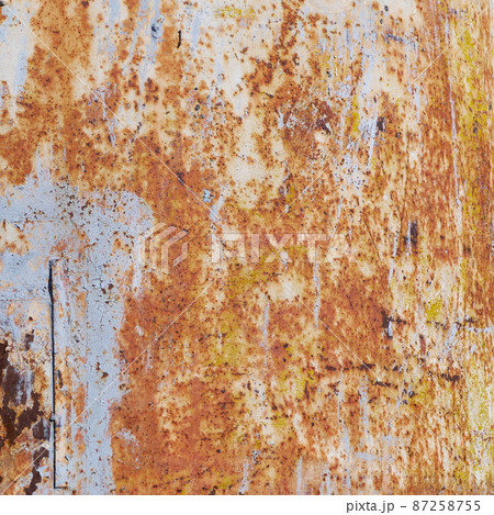 Metal rusted wall texture surface natural color use for background Metal rusted wall texture surface natural color use for background 87258755