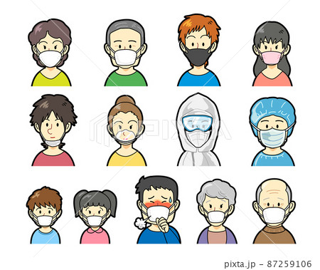 色んな種類のマスク 色んな種類のマスク 87259106