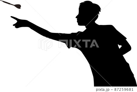 ダーツ　シルエット 87259681