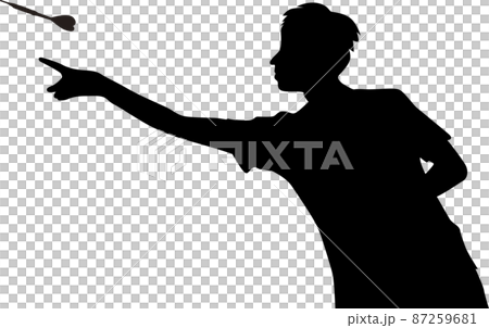 ダーツ　シルエット 87259681